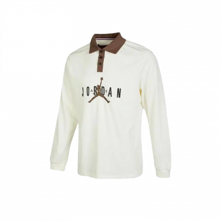 Jordan SS23 Jumpman Logo Polo T-Shirt White