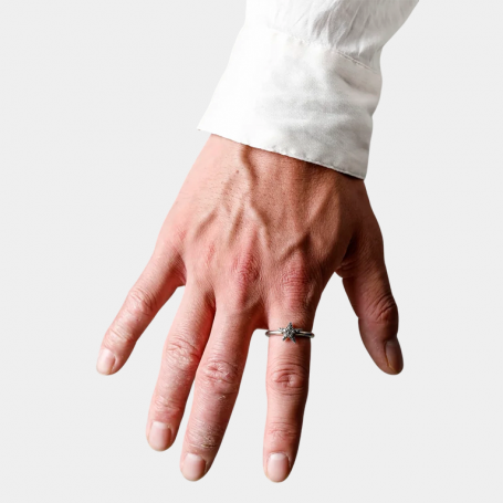 Кольцо Werkstatt Munchen Ring Symbol Star Silver