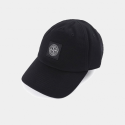 Кепка Stone Island Pique 6 Panel Ball Cap Black
