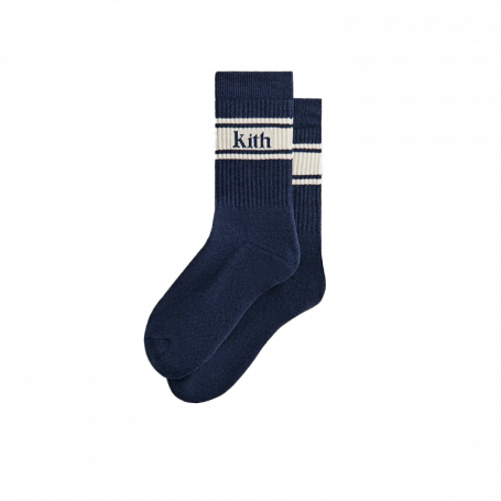 Kith Serif Jacquard Striped Crew Socks Innate