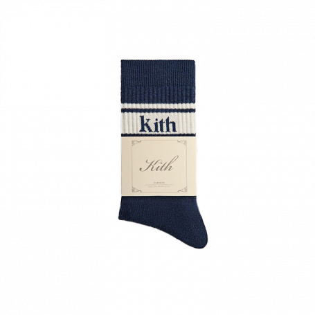 Kith Serif Jacquard Striped Crew Socks Innate