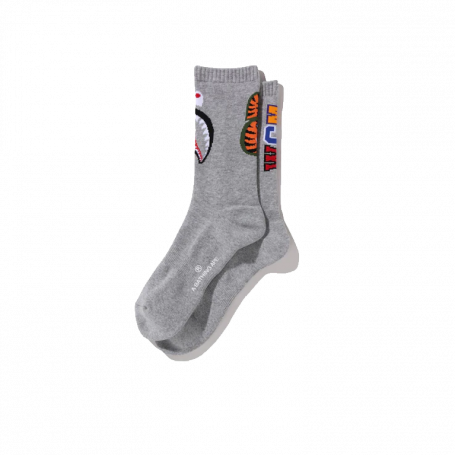 BAPE Shark Socks Grey