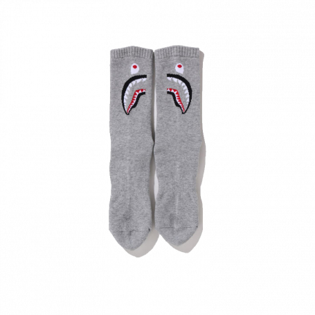 BAPE Shark Socks Grey