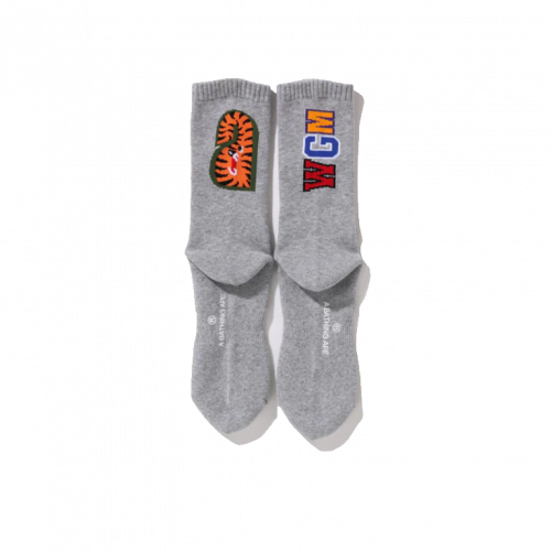 BAPE Shark Socks Grey