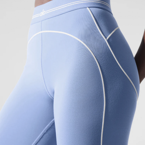 Леггинсы Alo Yoga Airbrush High-Waist Heart Throb Legging Crystal Clear Blue
