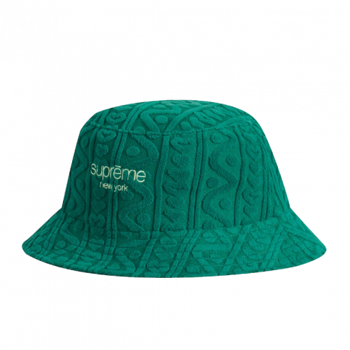 Supreme Terry Pattern Crusher Green