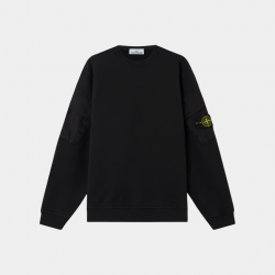 Свитшот Stone Island Felpa Cotton Crewneck Sweatshirt Black