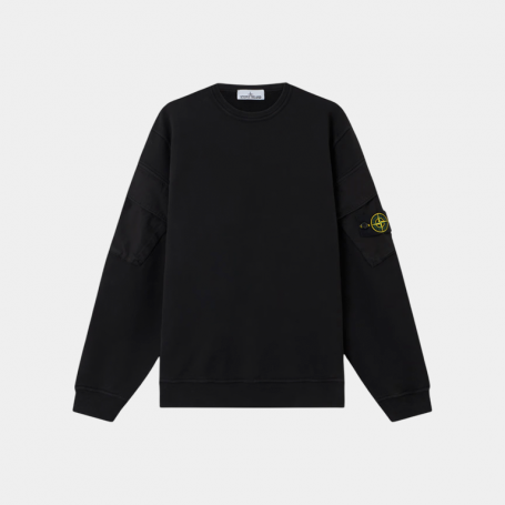 Свитшот Stone Island Felpa Cotton Crewneck Sweatshirt Black