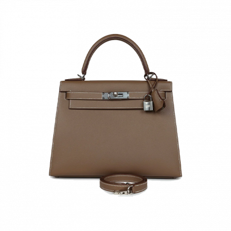 Hermès Kelly 28 Etoupe Epsom Palladium Hardware