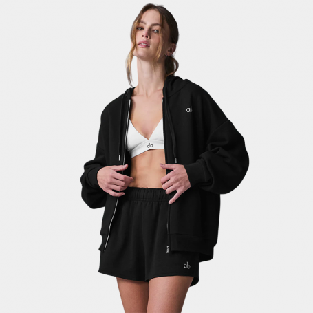 Зип-худи Alo Yoga Accolade Full Zip Hoodie Black