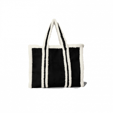 Alo Yoga Winterfun Tote Bag Black Ivory
