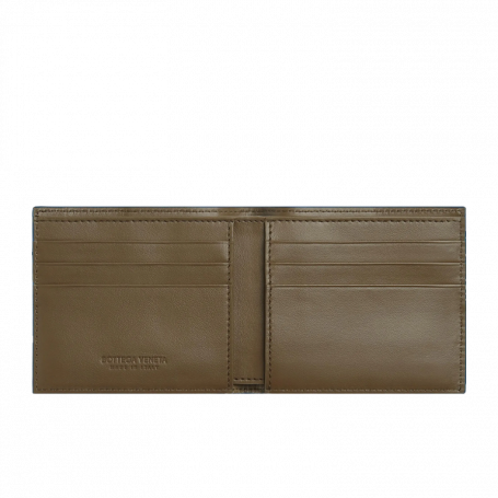 Bottega Veneta Cassette Bi-Fold Wallet Brown