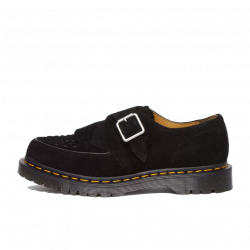 Dr.Martens Ramsey Suede Kiltie Buckle Creepers Black