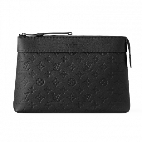 Louis Vuitton Pochette Voyage Souple Clutch Bag Monogram Shadow