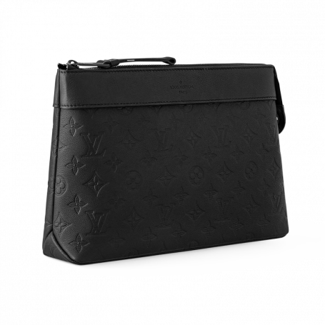 Louis Vuitton Pochette Voyage Souple Clutch Bag Monogram Shadow