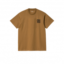 Carhartt WIP Label State Flag T-Shirt Hamilton Brown/Black