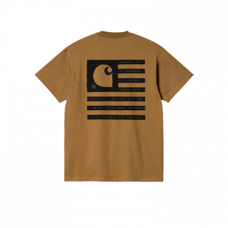 Carhartt WIP Label State Flag T-Shirt Hamilton Brown/Black