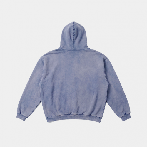 Зип-худи MasonPrince Destroyed Hoodie Washed Blue