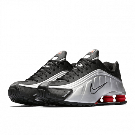 Кроссовки Nike Shox R4 Black Metallic Silver (2025)