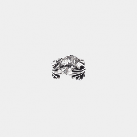Кольцо Chrome Hearts Double Floral Silver Ring