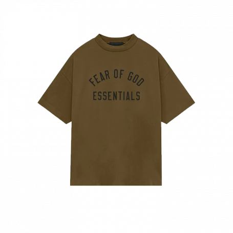 Футболка Fear of God Essentials Jersey Crewneck Tee Olive
