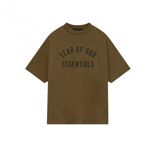 Футболка Fear of God Essentials Jersey Crewneck Tee Olive