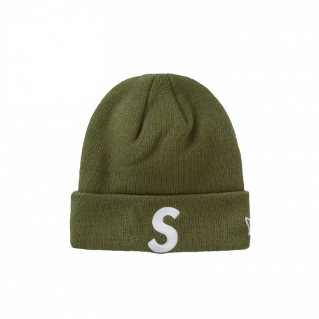 Supreme New Era S Logo Beanie Olive