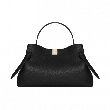 Yuzefi Gyoza Pebble Grained Leather Black