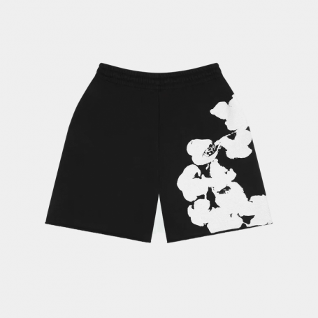 Шорты Denim Tears Big Cotton Wreath Sweat Shorts Black