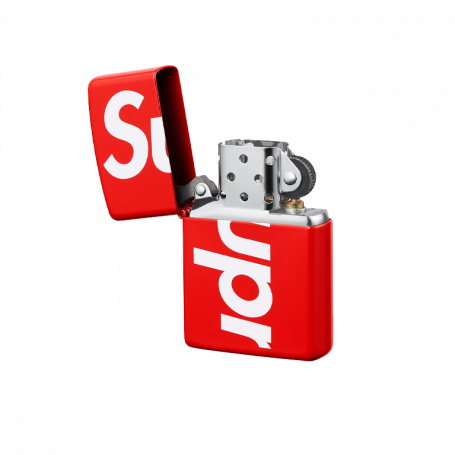 Supreme Logo Zippo Red