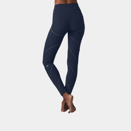 Леггинсы Alo Yoga Alosoft High-Waist Sunray Legging Navy
