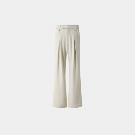 Брюки Fake Young Classic Loose Trousers White