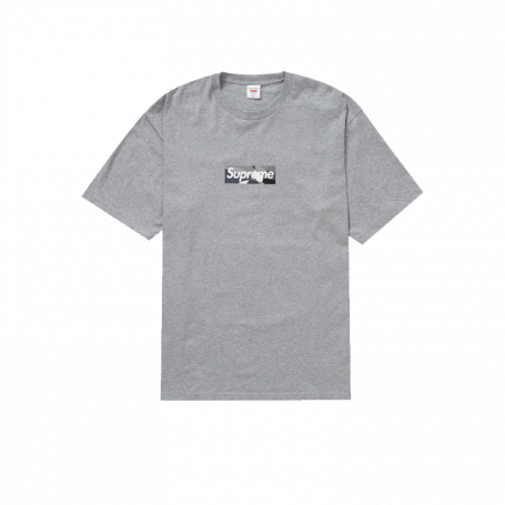 Футболка Supreme Emilio Pucci Box Logo Tee Heather Grey/Black