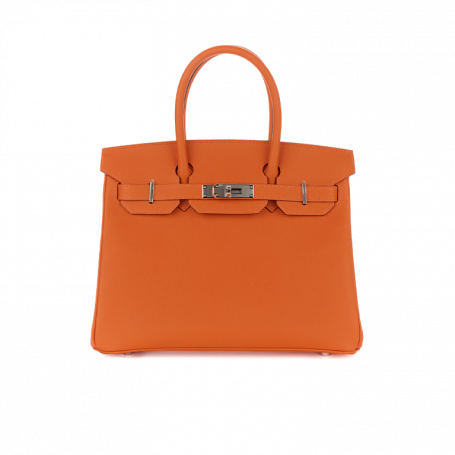 Hermès Birkin 30 Orange Epsom Palladium Hardware