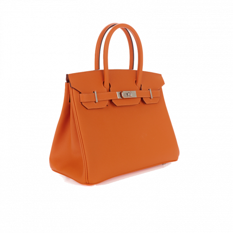 Hermès Birkin 30 Orange Epsom Palladium Hardware