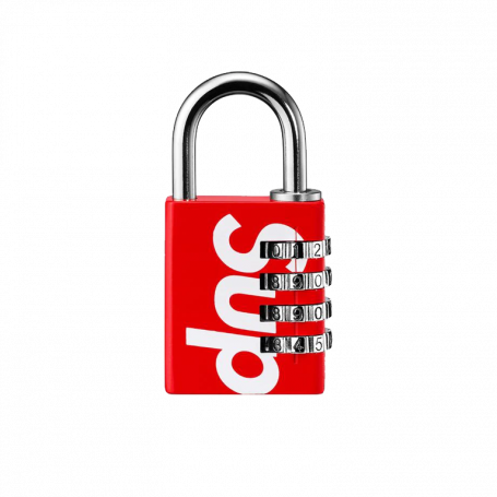 Supreme Masterlock Numeric Lock Red