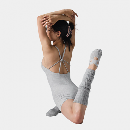 Комбинезон Alo Yoga Alosoft Center Stage Onesie Athletic Heather Grey