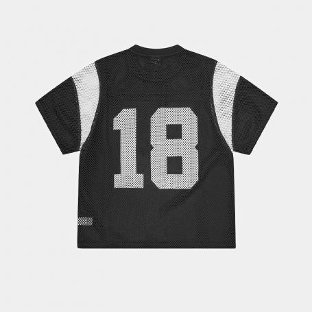 Футболка джерси Corteiz Open Mesh Panel Jersey Black White