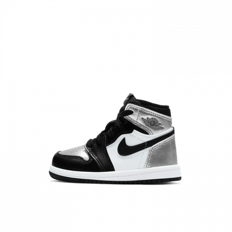Air Jordan 1 Retro High Silver Toe (TD) (Kids)