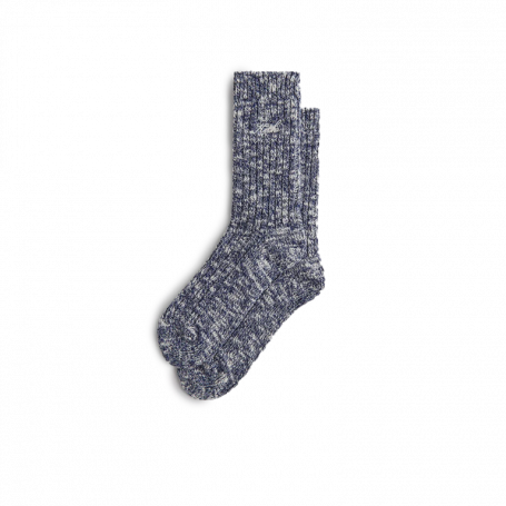 Kith Striped Mid Crew Socks With Script Embroidery Sandrift