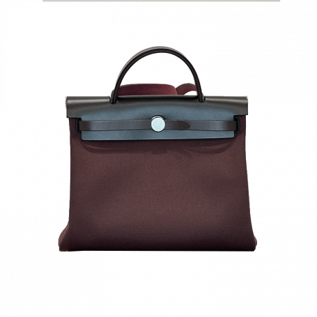Hermès Herbag 31 Zip Quadricolore Toile Militaire