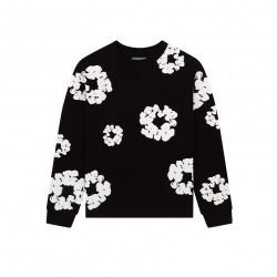Лонгслив Denim Tears Long Sleeve Cotton Wreath Tee Black