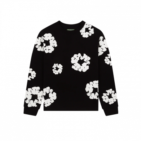 Лонгслив Denim Tears Long Sleeve Cotton Wreath Tee Black
