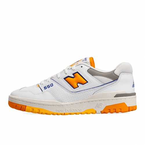 New Balance 550 White Vibrant Orange