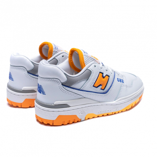 New Balance 550 White Vibrant Orange
