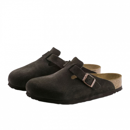 Сандали Birkenstock Boston Soft Footbed Suede Mocha