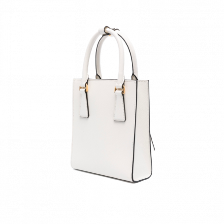 Prada Saffiano Leather Tote Bag White
