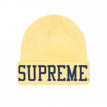 Supreme New Era Varsity Beanie Light Yellow