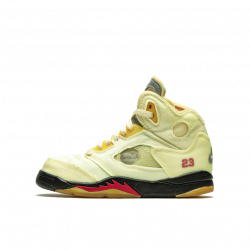 Air Jordan 5 Retro Off-White Sail (PS) (Kids)