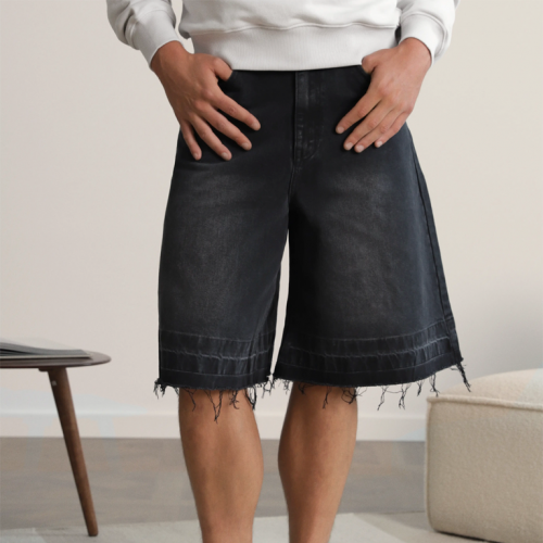 Шорты Nude Project Old Baggy Basic Shorts Denim Black